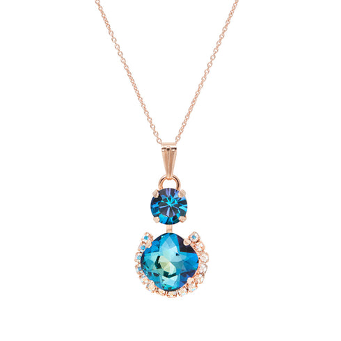 Кулон "Apžilbinošs Spīdums (Bermuda Blue)" с кристаллами Preciosa™